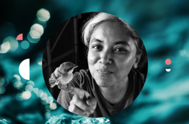 Aparna Pallavi's photograph for her speaker biography. Aparna spoke at TEDxCapeTownWomen in 2018