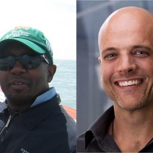 Mike Wood and Sisa Ntshona